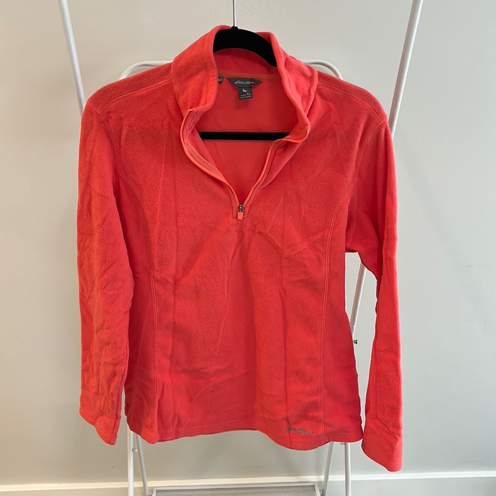Eddie Bauer Coral Fleece Half Zip Jacket